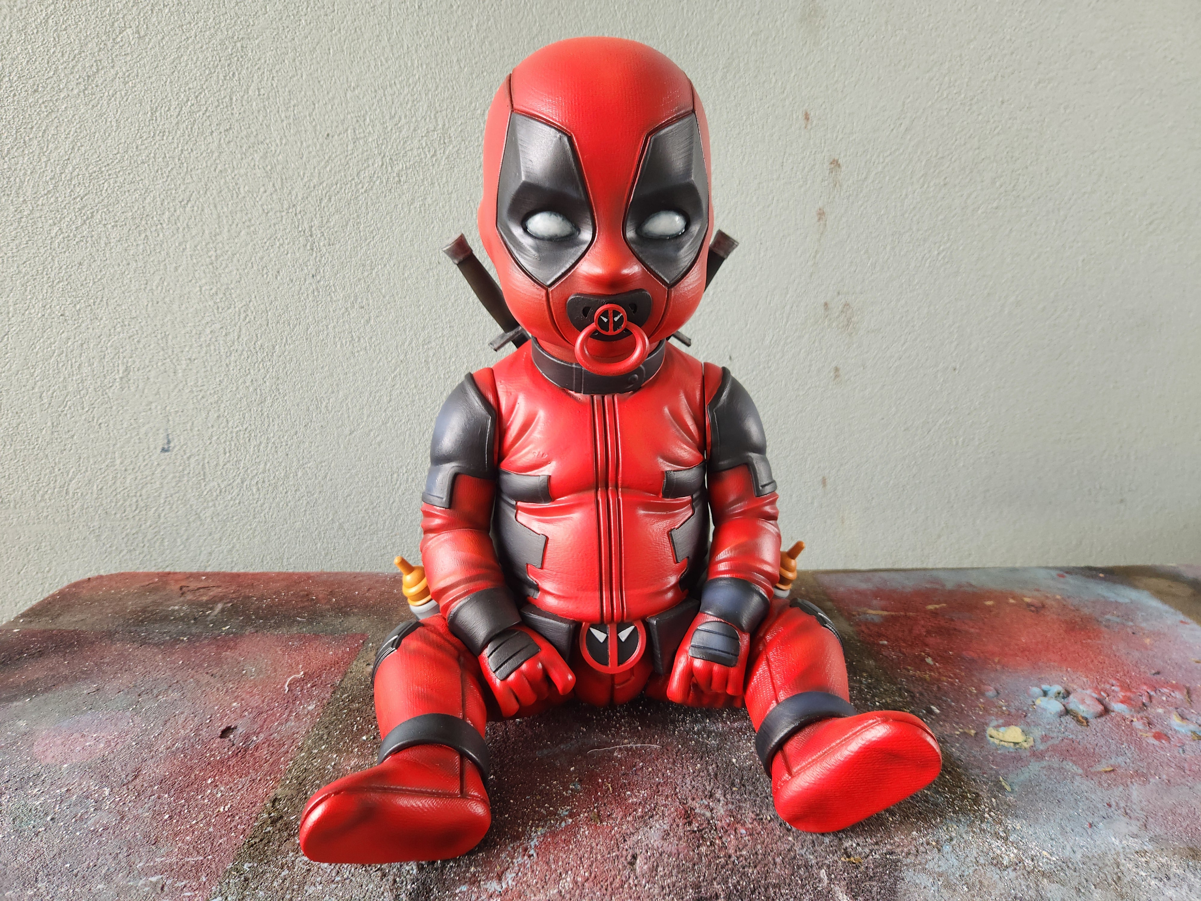 Baby Deadpool 1:1 Scale