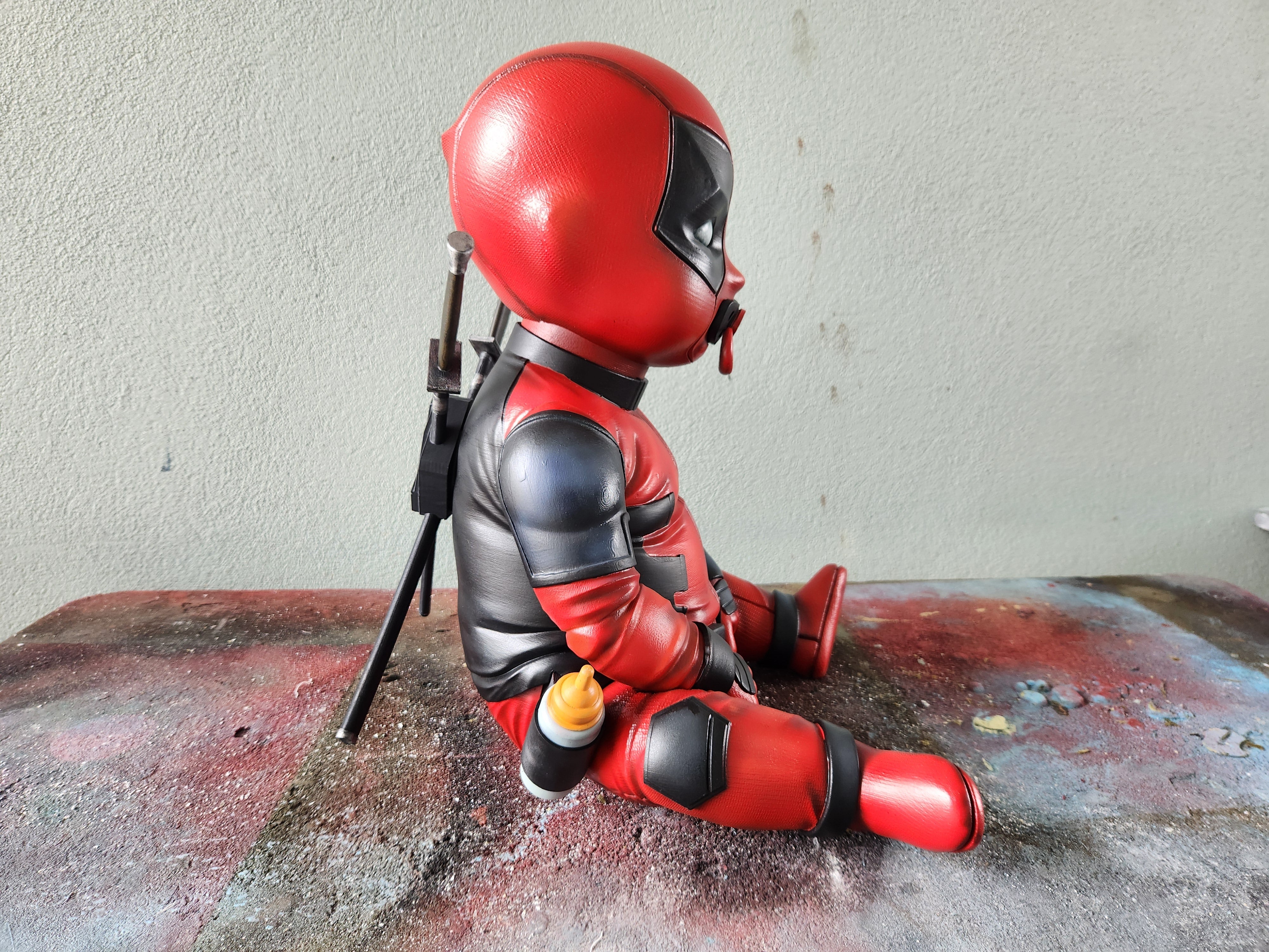 Baby Deadpool 1:1 Scale