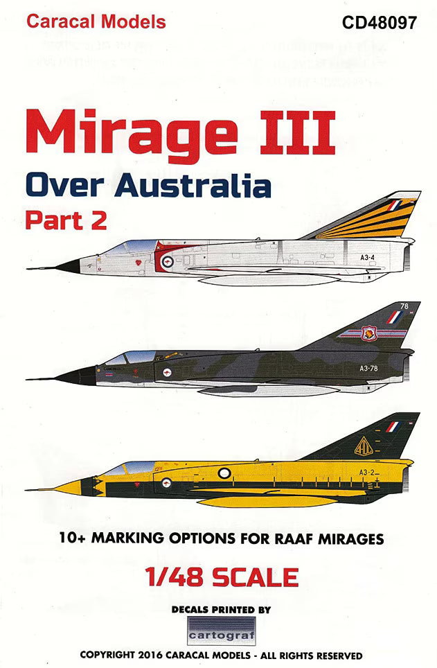 Mirage III Over Australia Part 2 (Decal)
