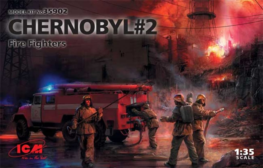 Chernobyl #2 Fire Fighters and Fire Truck 1:35