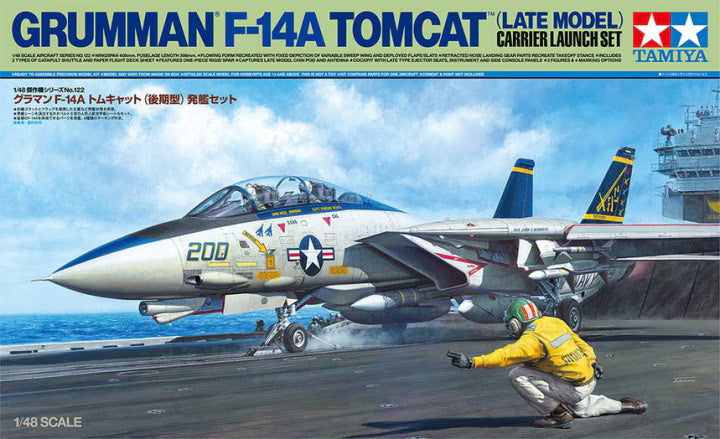 Grumman F-14A Tomcat (Late Model) Carrier Launch Set Tamiya | No. 61122 | 1:48