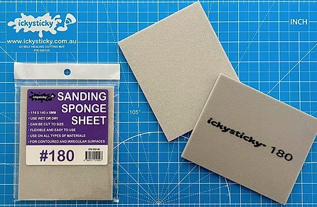 Icky Sticky SANDING SPONGE SHEET ASSORTED GRITS