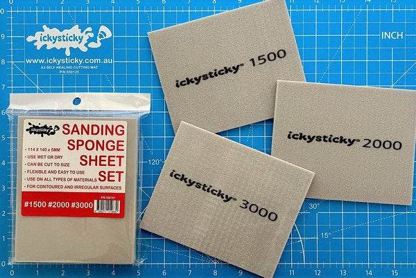 SANDING SPONGE SHEET SETS 3 PACK - Rising Sun FPV