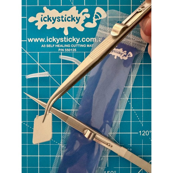 Icky Sticky SLIDE LOCK TWEEZERS 2PK