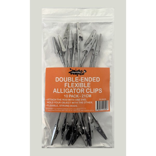 Icky Sticky ALLIGATOR CLIPS 10PK