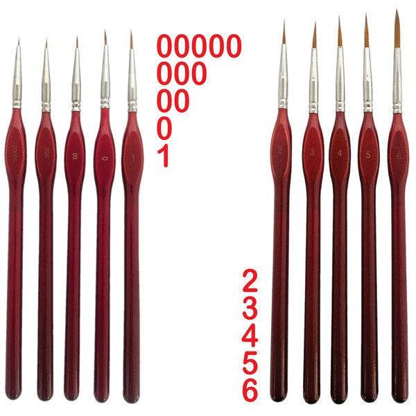 SYNTHETIC HAIR DETAIL PAINT BRUSH - SINGLE - Rising Sun FPV