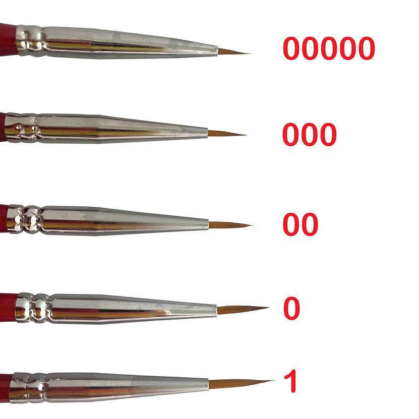 SYNTHETIC HAIR DETAIL PAINT BRUSH - SINGLE - Rising Sun FPV