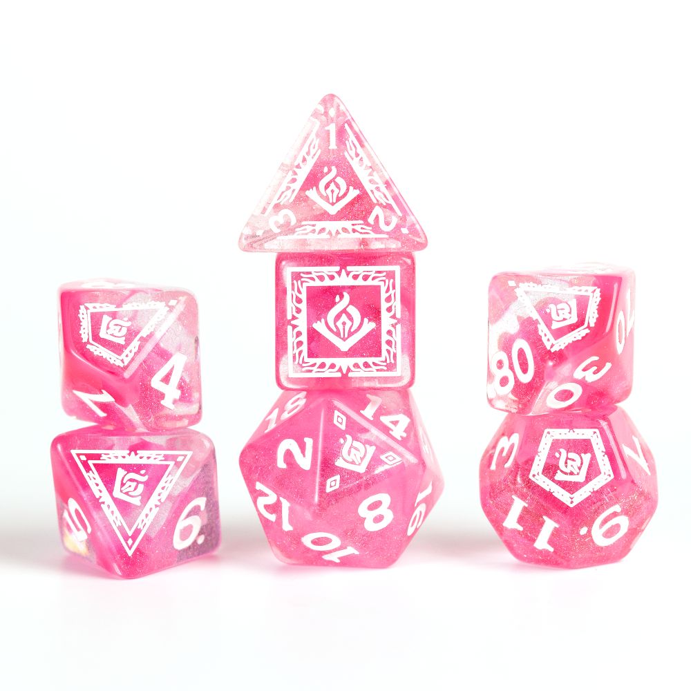 Sirius Dice - D&D Adventure Dice - Wizard - Fuchsia