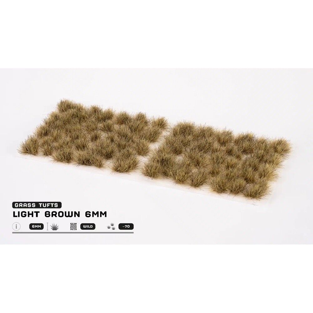 Gamers Grass - Grass Tufts - 6mm - Light Brown - Wild