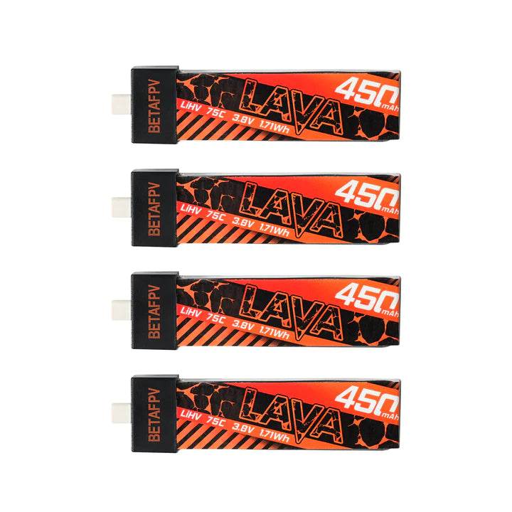 LAVA 1S 450mAh 75C Battery (4PCS) - Rising Sun FPV