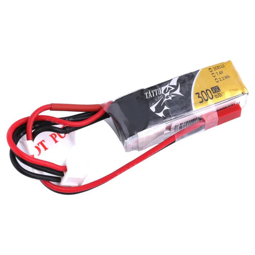 Tattu 300mAh 2S 45C Lipo Battery Pack with JST-SYP plug