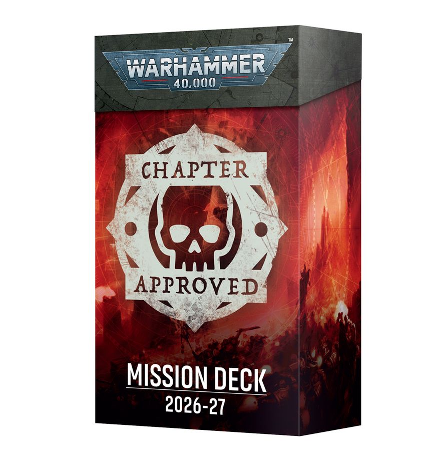 40-65 WARHAMMER 40K: CHAPTER APPROVED MISSION DECK ENG Pre-orders ship on or after launch day 27/06/2026