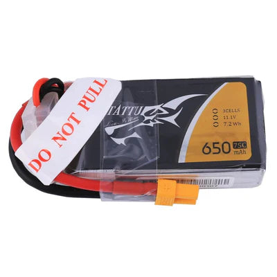 Tattu 650mAh 3s 75c Lipo Battery