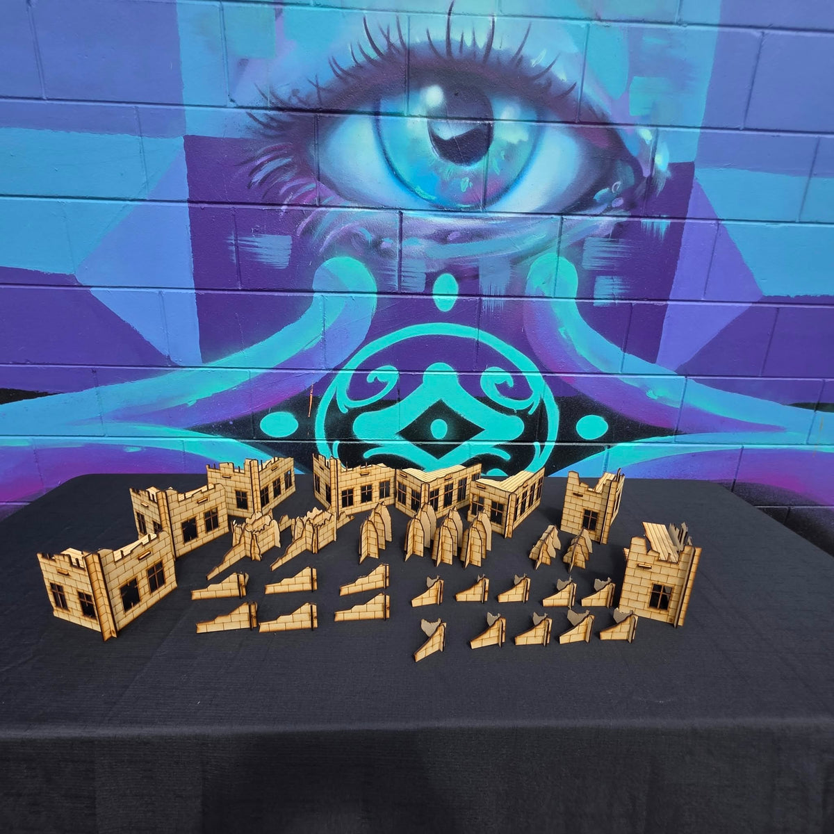 Laser Cut Terrain – Ruined Buildings & Walls for Tabletop Gaming