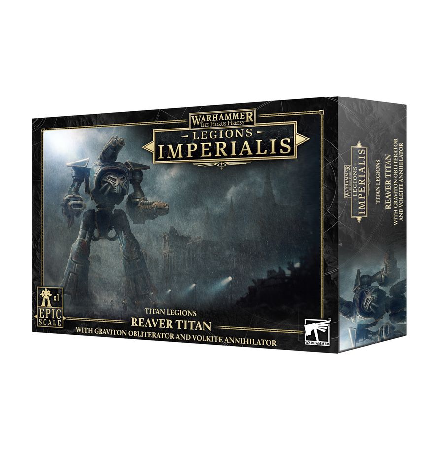 03-110 Legions Imperialis: Reaver Titan with Graviton Obliterator and Volkite Annihilator - Pre-orders ship on or after launch day 01/08/2026