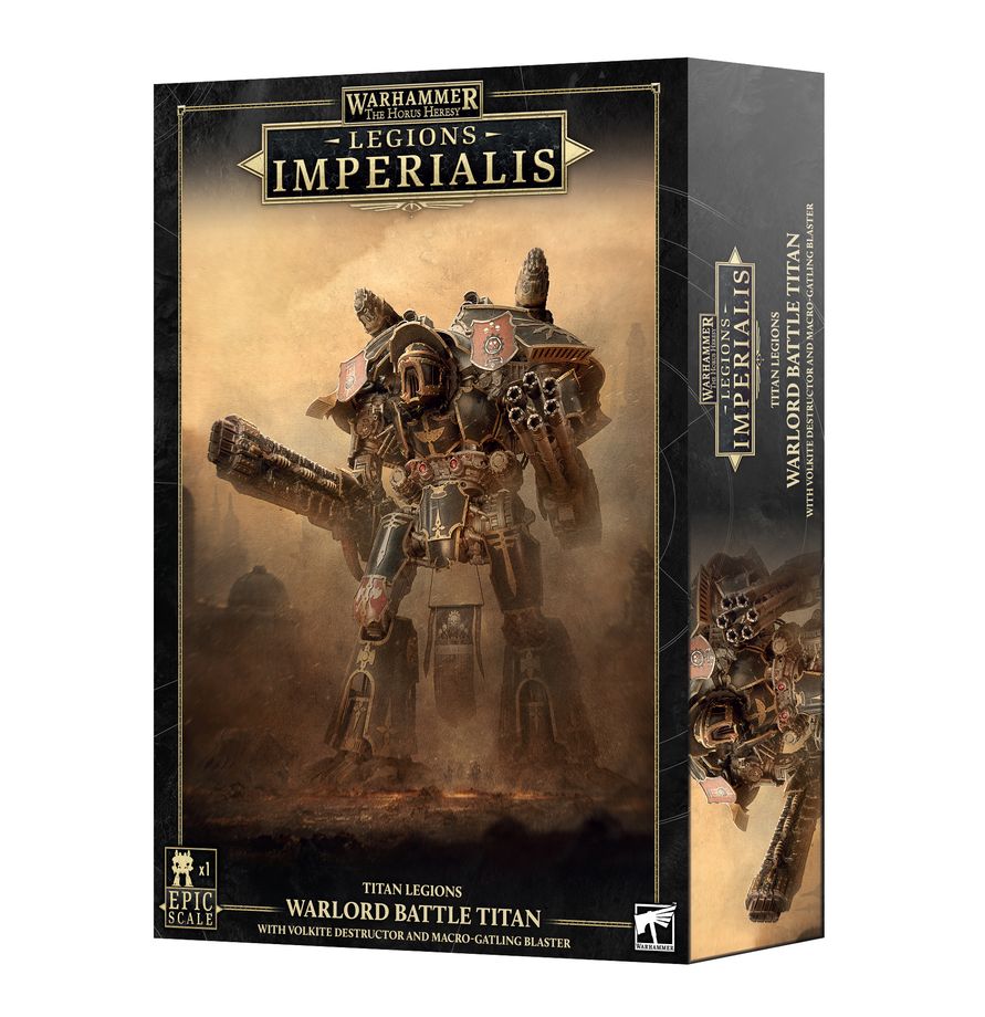 03-109 Legions Imperialis: Warlord Titan with Volkite Destructor and Macro-Gatling Blaster - Pre-orders ship on or after launch day 01/08/2026