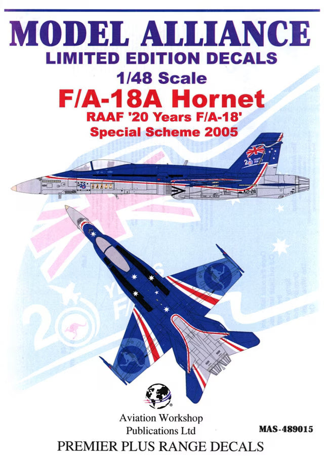 F/A-18A Hornet RAAF "20 Years F/A-18" Special Scheme 2005 (Decal)