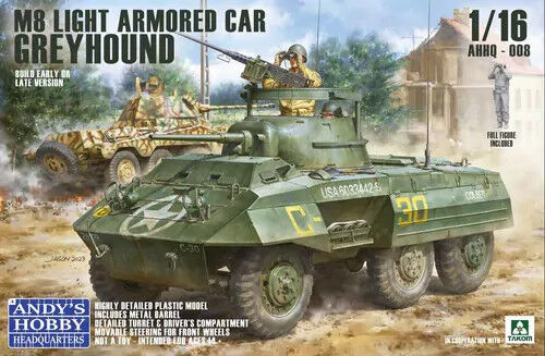 Andy's Hobby Headquarters 1/16 M8 Greyhound Light Armored Car