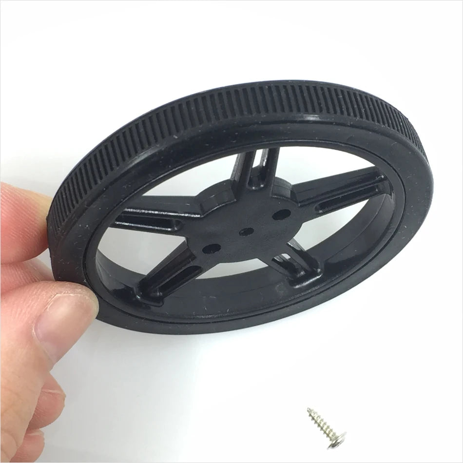 4 PCS 60mm Silicone Tire Wheel - Compatible With 360-degree MG90S Servo