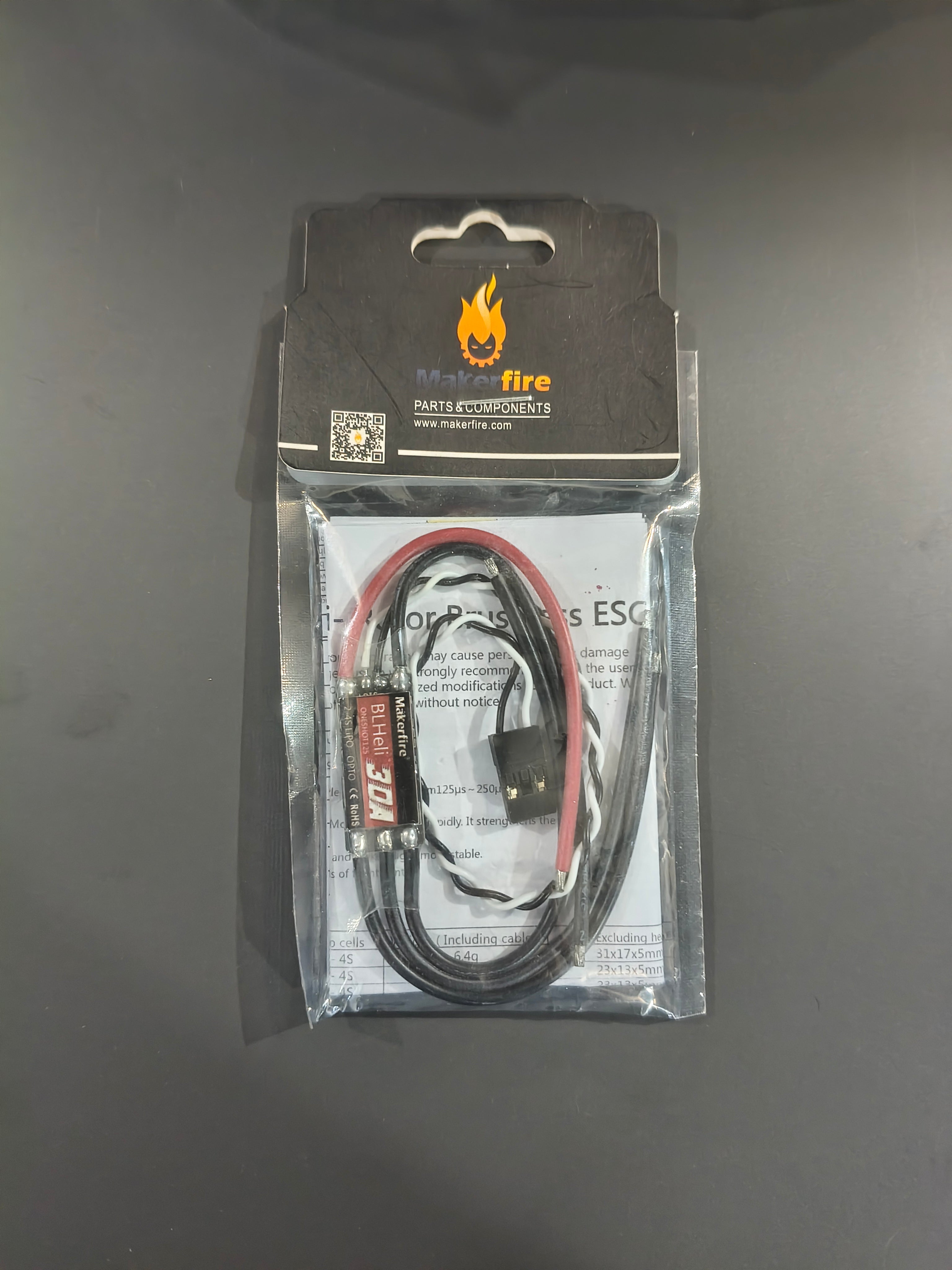 Makerfire BLHeli 30A Brushless ESC (2–4S LiPo)