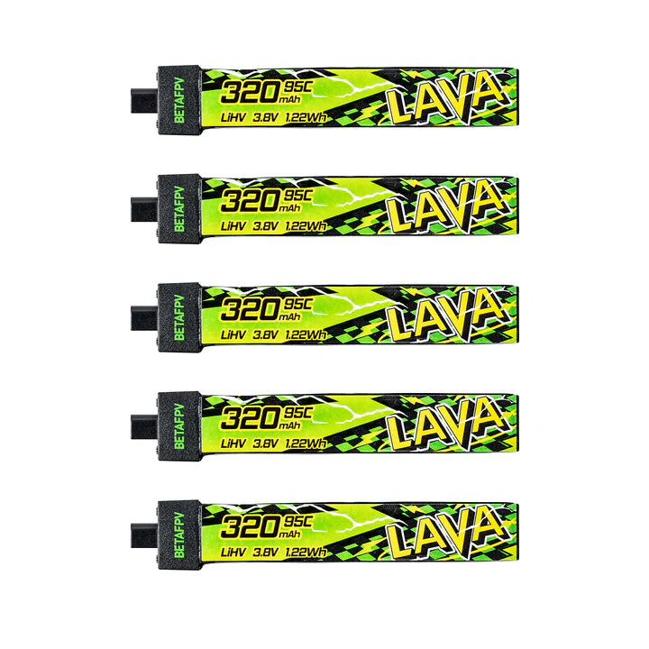 LAVA II 1S 320mAh Battrey 95C (5PCS)