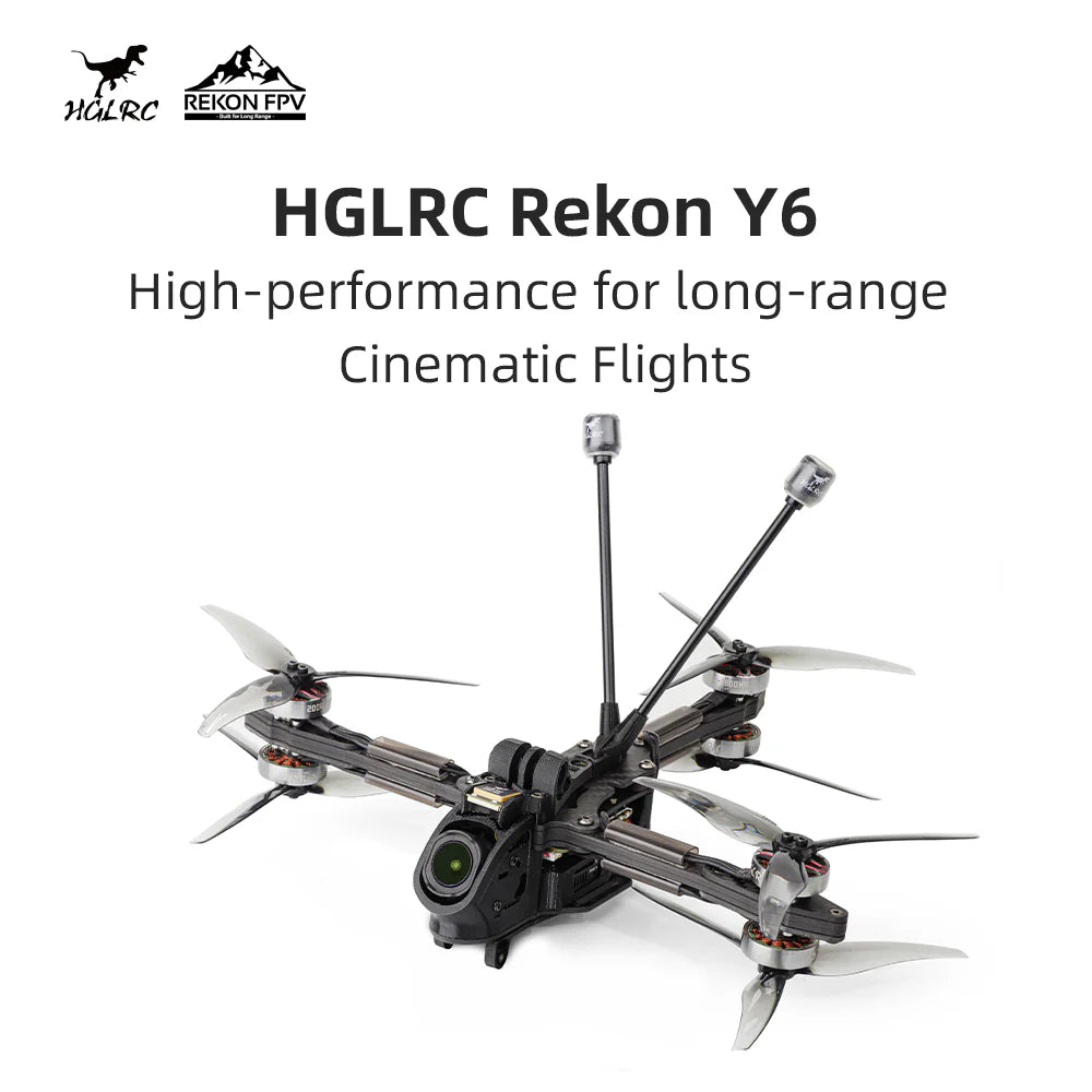 Rekon Y6 5-inch Long-Range FPV Drone - ELRS 2.4G - Analog