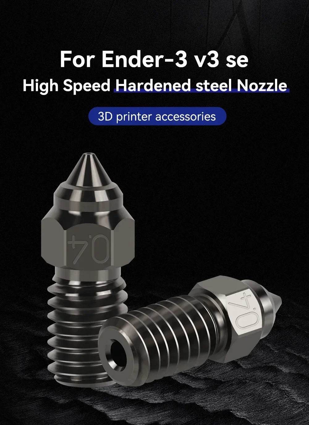 Creality Ender 3 V3 SE M6 Hardened Steel Nozzle - Rising Sun FPV