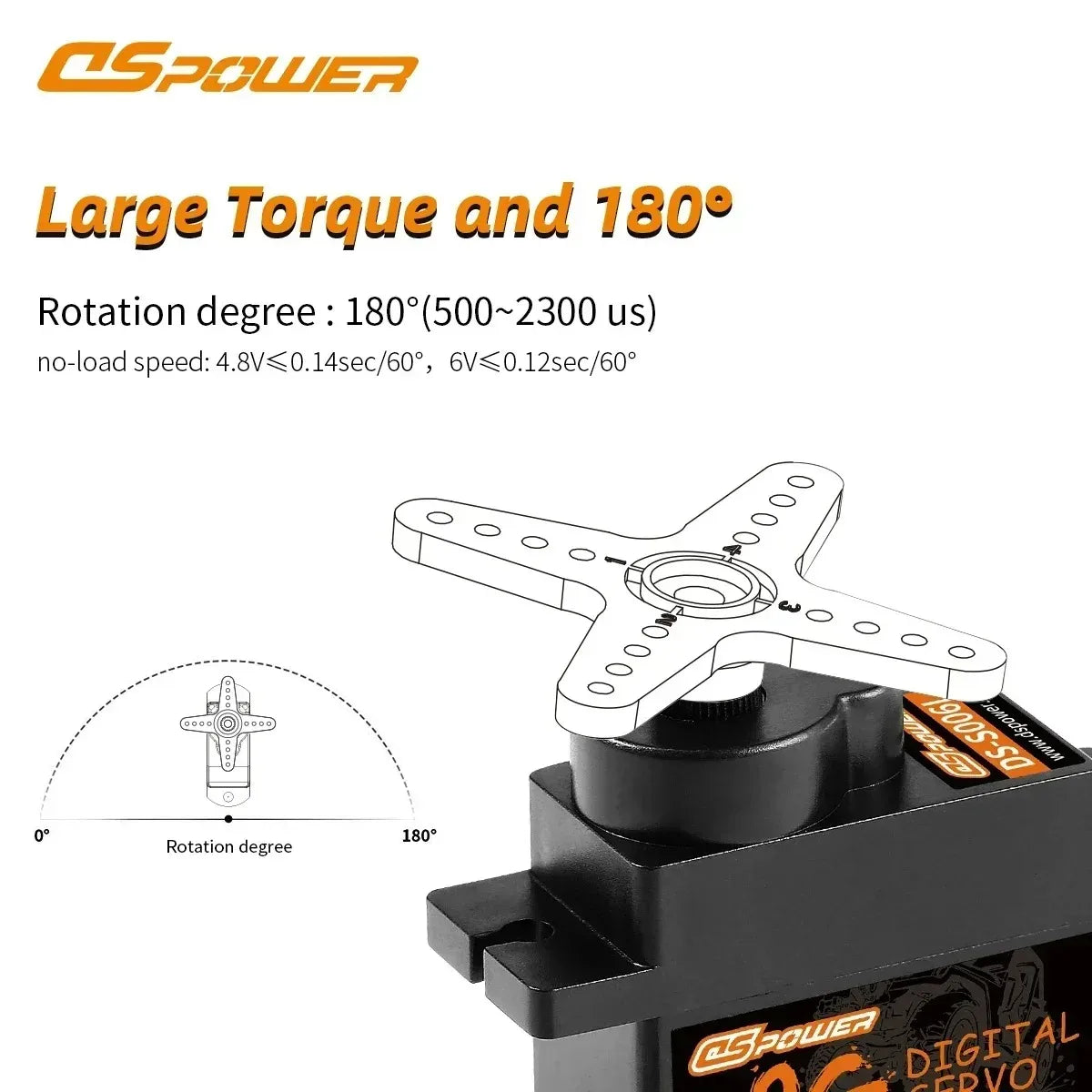 DSpower 9g Micro Clutch Digital Servo Motor JR Plug Plastic Gear for RC