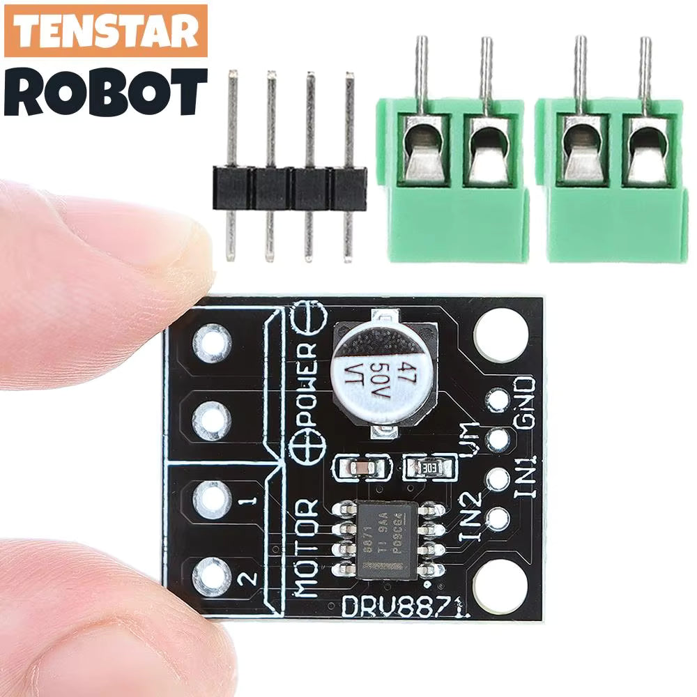 DRV8871 H-Bridge Dual Brushed DC Motor Driver - PWM Controlled