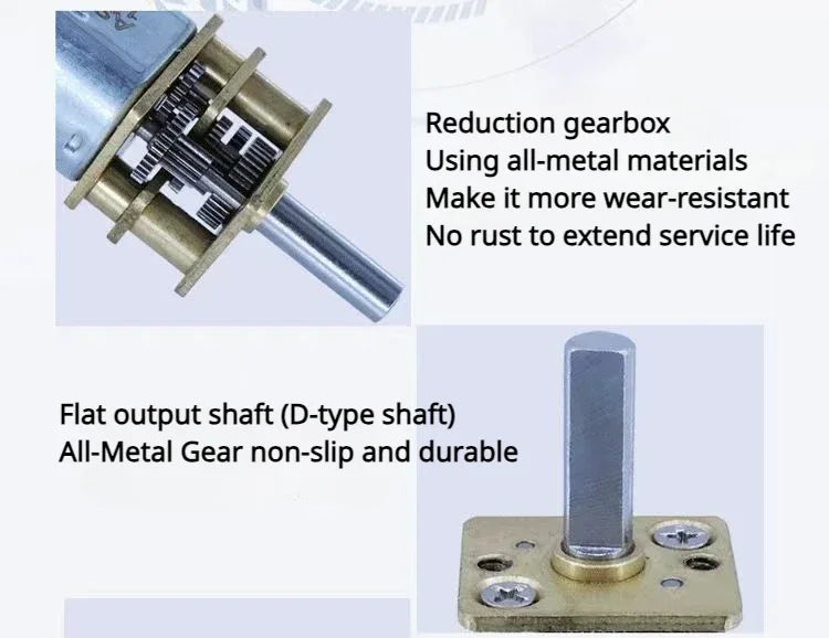 N20 12V 500RPM Gear Motor