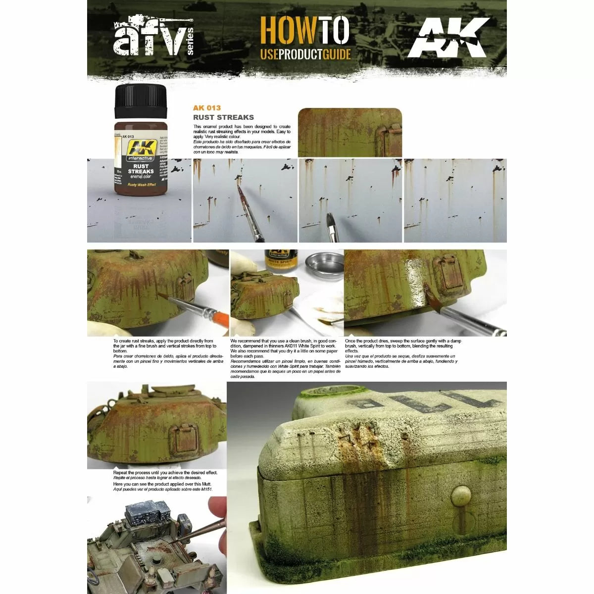 AK Interactive - Weathering Products - Rust Streaks 35ml