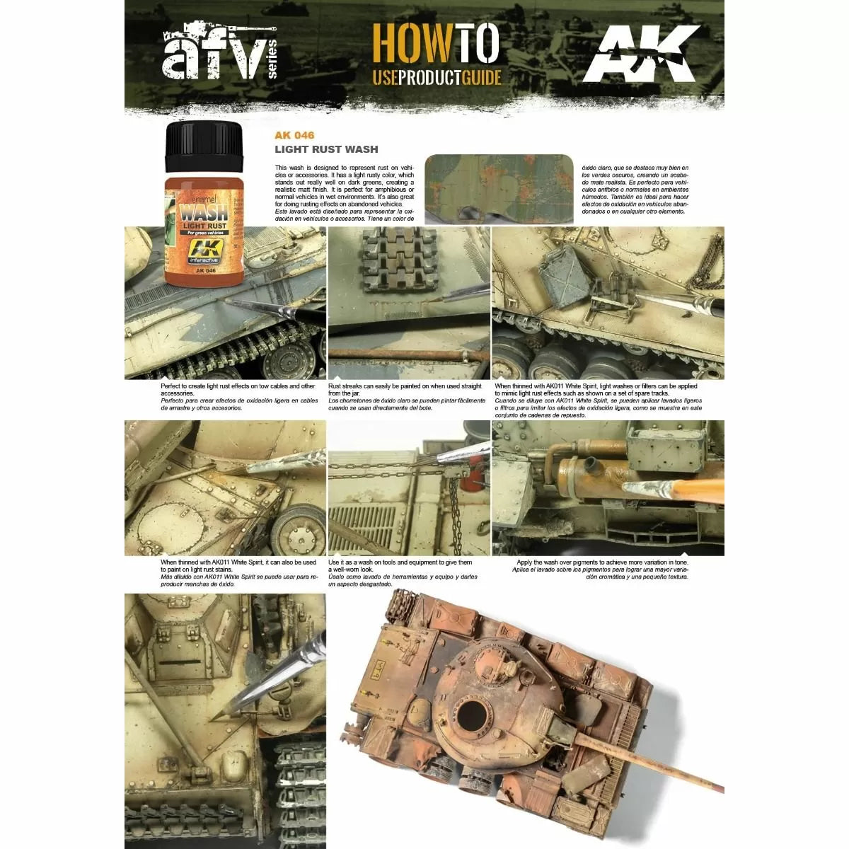 AK Interactive - Weathering Products - Light Rust Wash 35ml