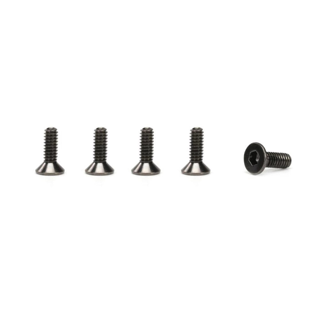 M2 Black Nickel-Plated Countersunk Screw Set Class 12.9 (10pcs)
