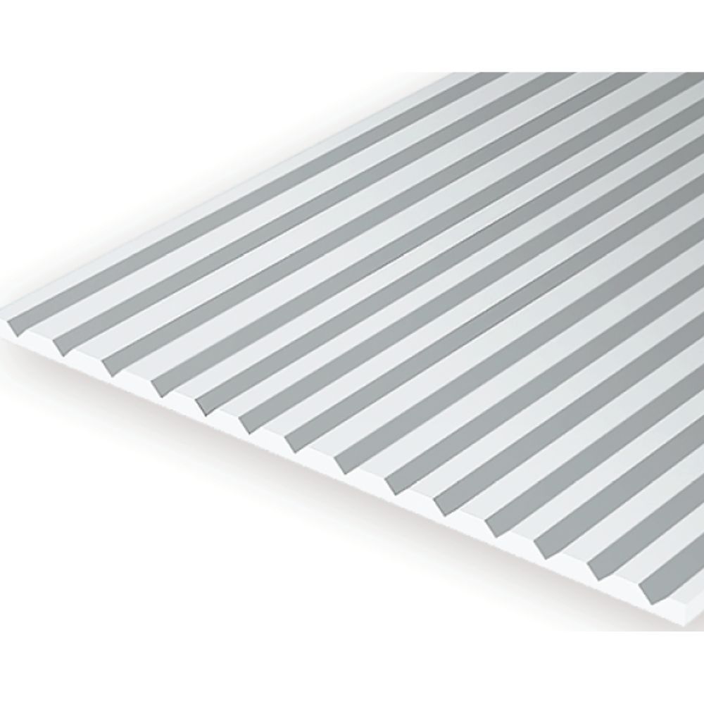 Evergreen 2100 Styrene V-Groove Siding, .100 in Spacing, 6 x 12 in