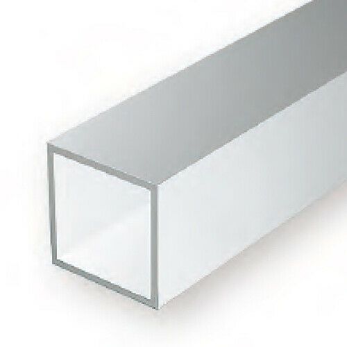 Evergreen 256 Styrene Square Tube .375 in (9.5 mm) (2 Pack)