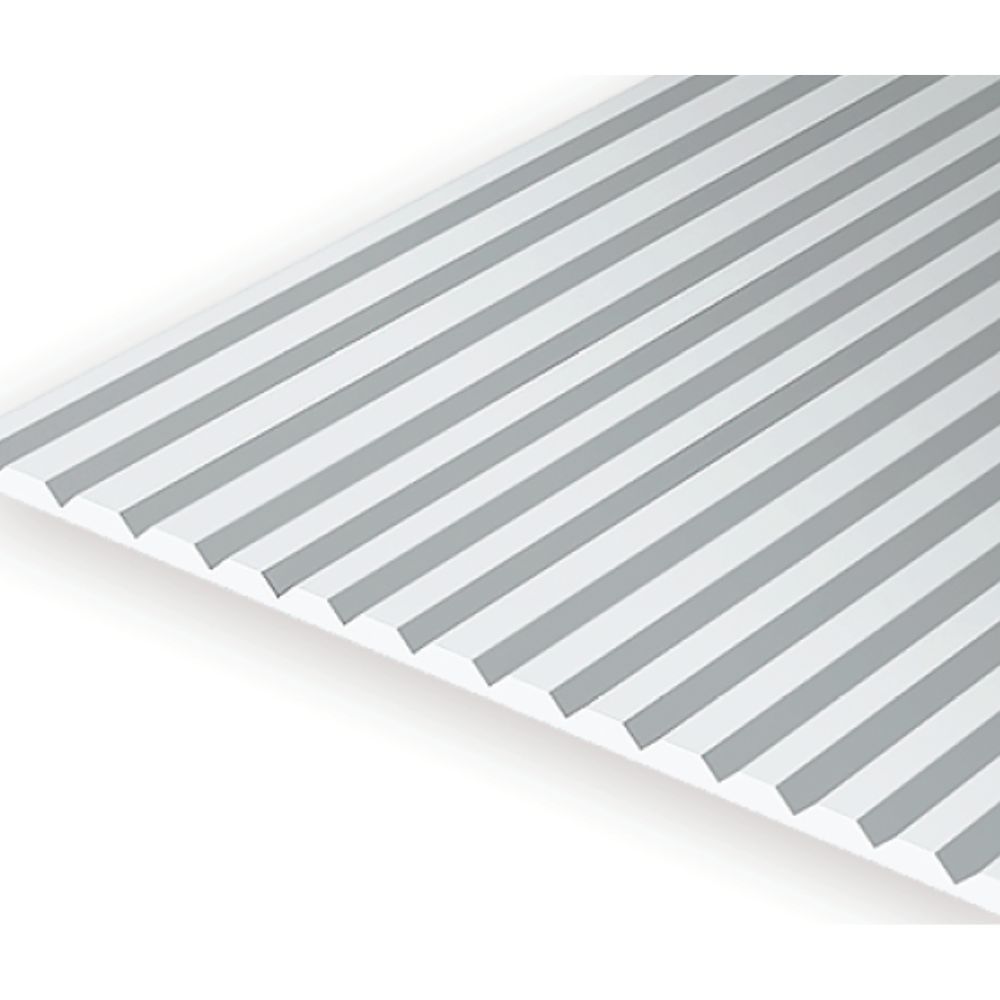 Evergreen 4250 Styrene V-Groove Siding, .250 in Spacing, 6 x 12 in