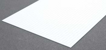 Evergreen 4515 Styrene Sidewalk Sheet, 3/16 in Squares, 6 x 12 in