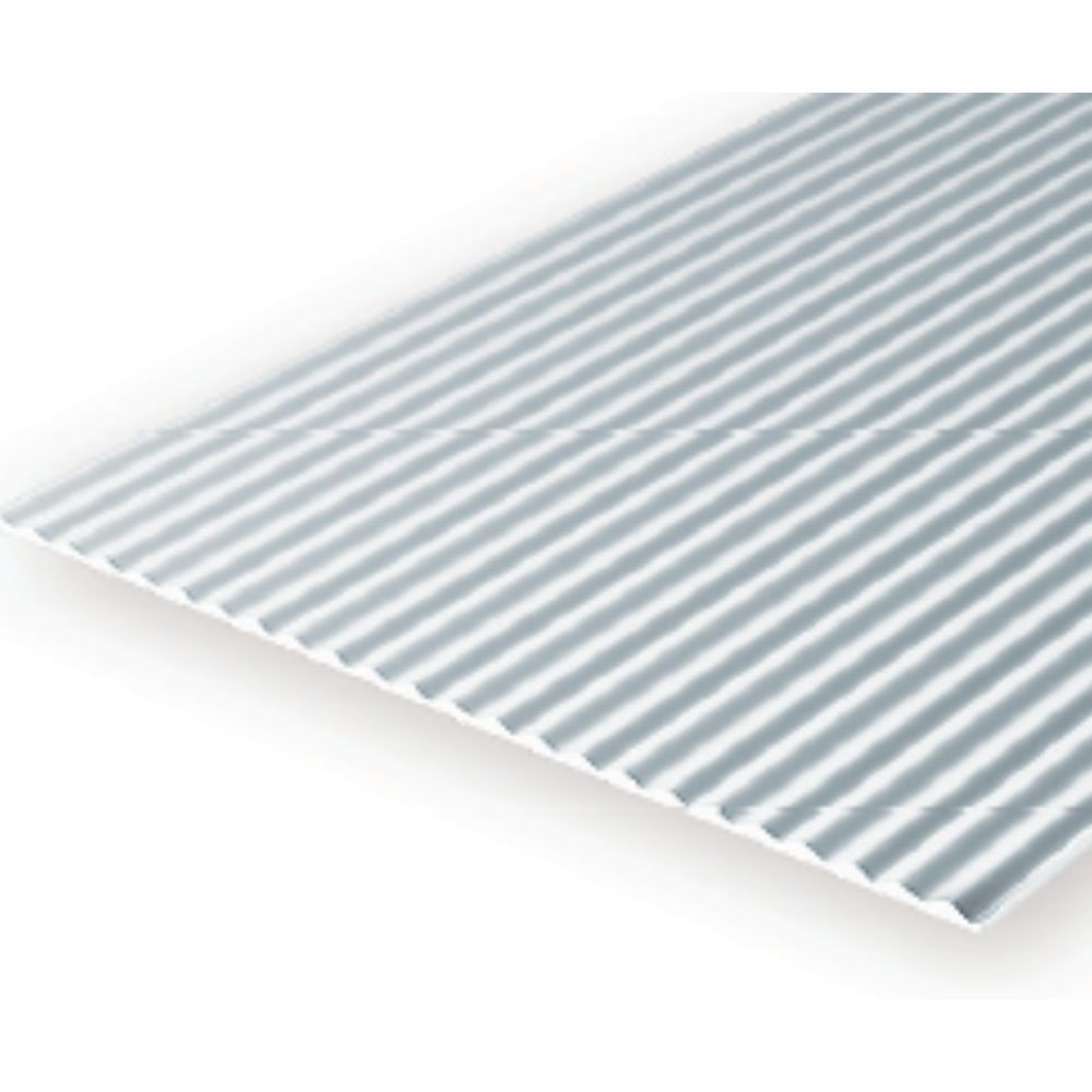Evergreen 4530 Styrene Metal Siding, .125 in Spacing, 6 x 12 in
