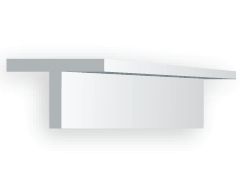 Evergreen 763 Styrene T-Shape 1.85 mm x 14 in (4 Pack)