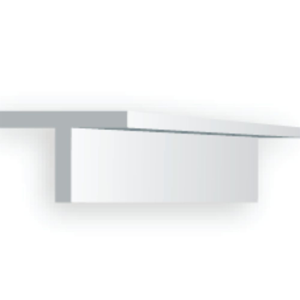 Evergreen 767 Styrene T-Shape 5.00 mm x 14 in (3 Pack)