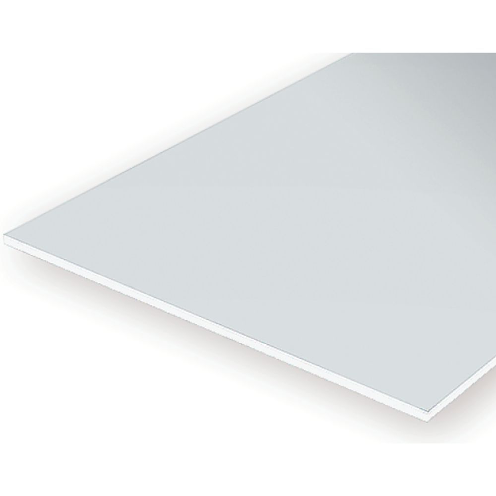 Evergreen 9060 White Styrene Sheet 6 x 12 in, .060 in Thick (1 Sheet)