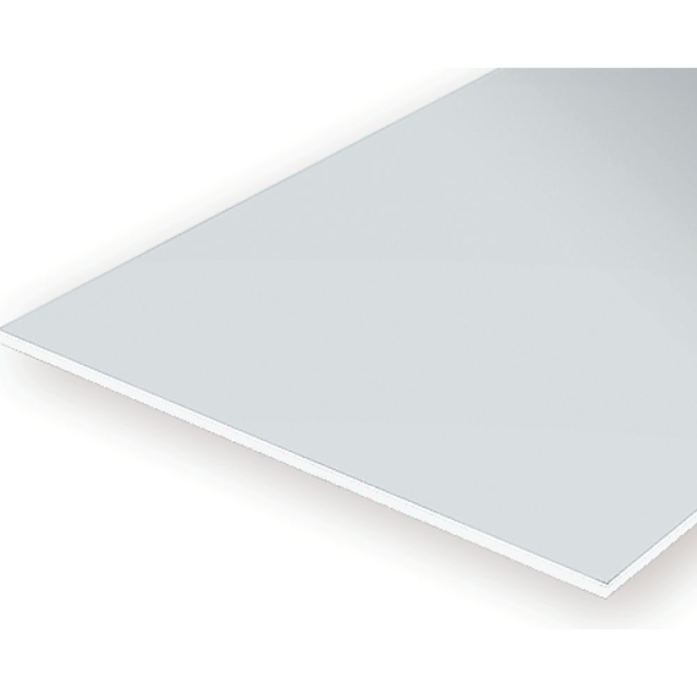 Evergreen 9102 White Styrene Sheet 8 x 21 in, .015 in Thick (6 Pack)