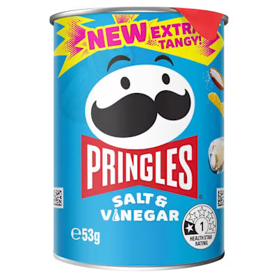 Pringles Salt & Vinegar Crisps 53g