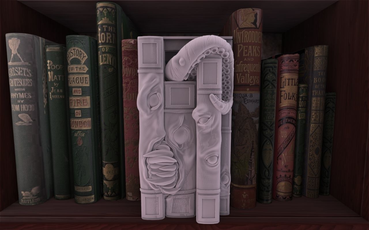 3D Printed Bookshelf Spacers – Custom Shelf Dividers Grey PLA+ & Painted Options