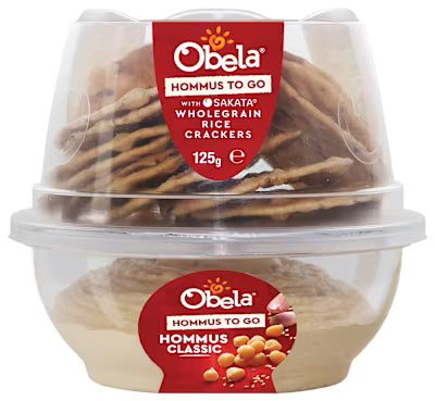 Obela Hommus To Go Dip Smooth Classic 125g