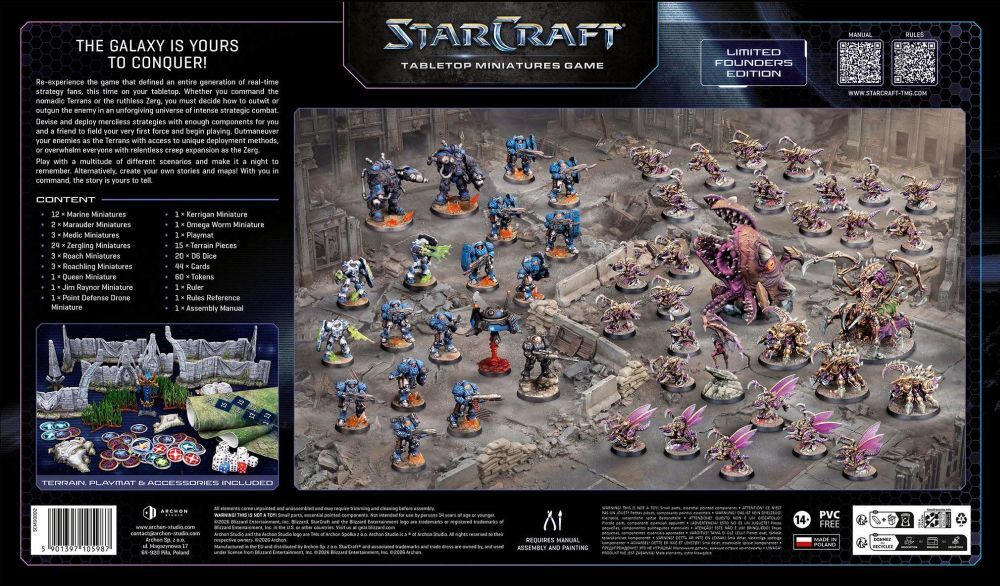 Starcraft Miniatures Games: Two Player Starter Set Founders Edition