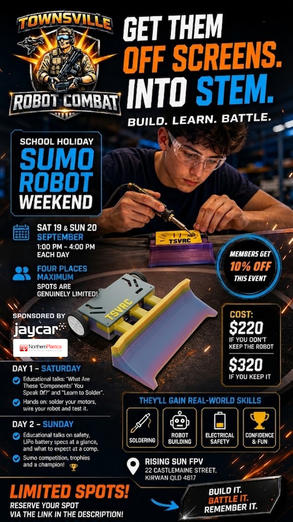 🤖 BUILD IT. LEARN IT. BATTLE IT. — SUMO ROBOT WORKSHOP! 🤖