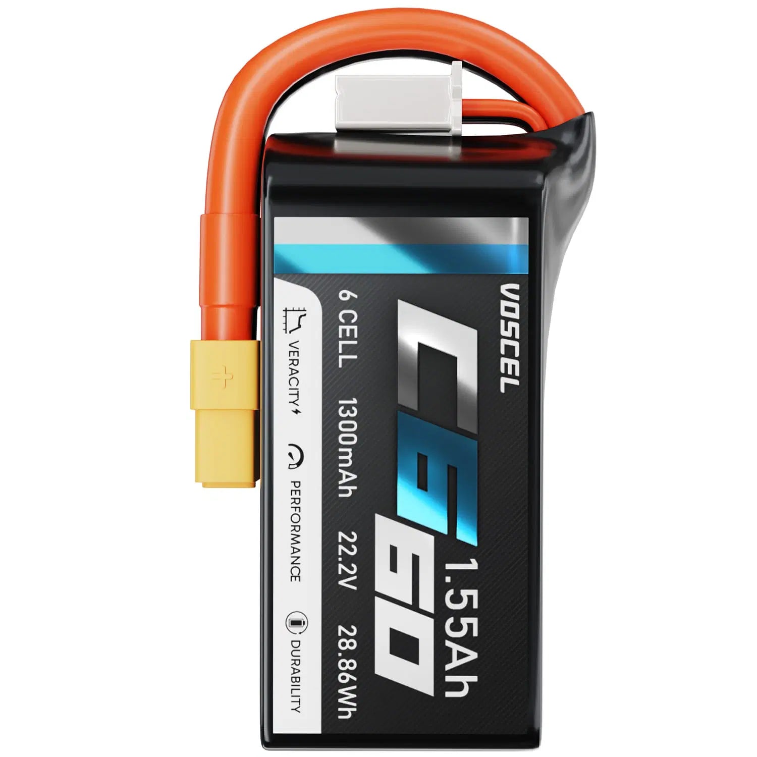 Voscel C660 1550mAh 6S 60C 22.2V 34.41Wh Battery with XT60