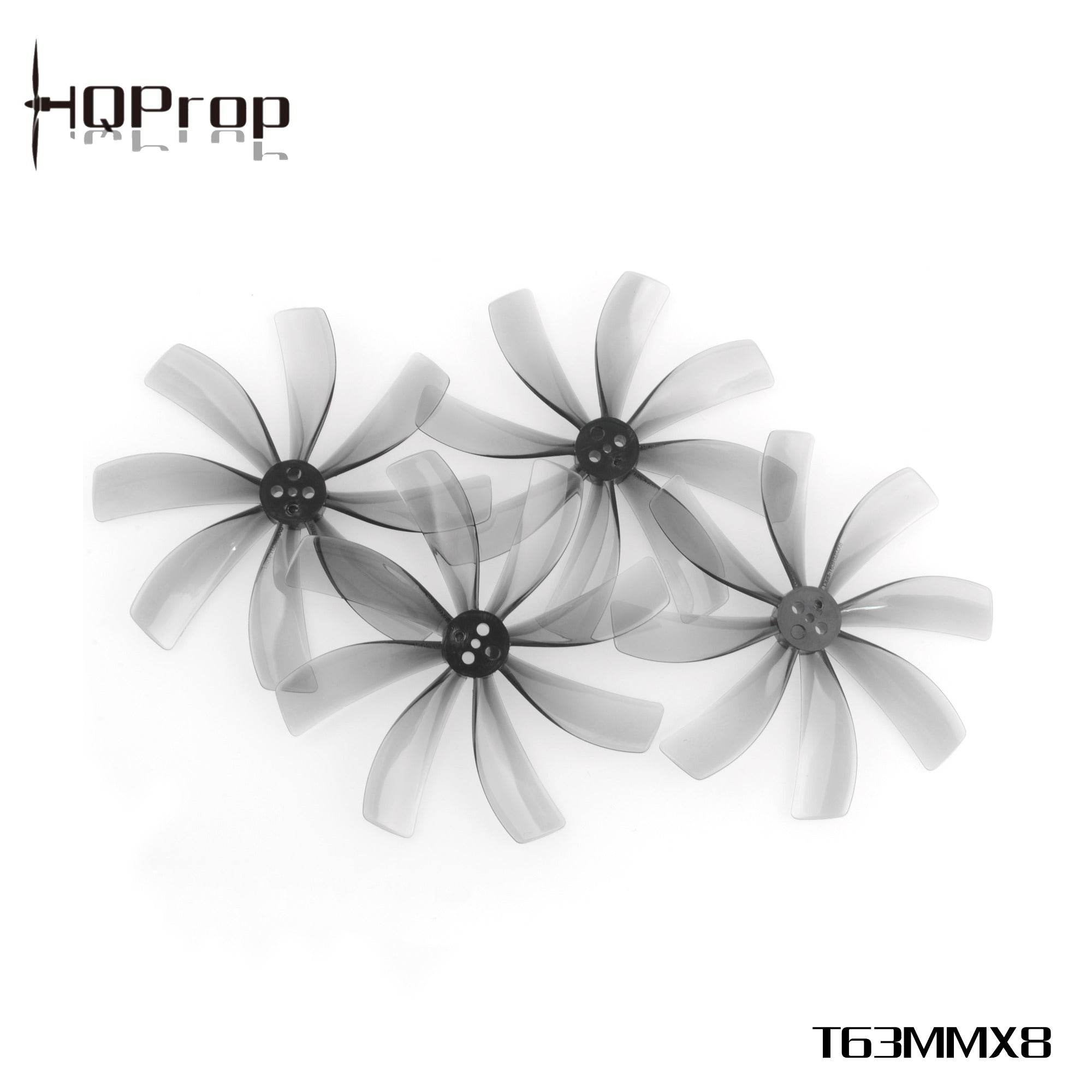 HQProp T63MMX8 Light Grey (2CW+2CCW)-Poly Carbonate - Rising Sun FPV