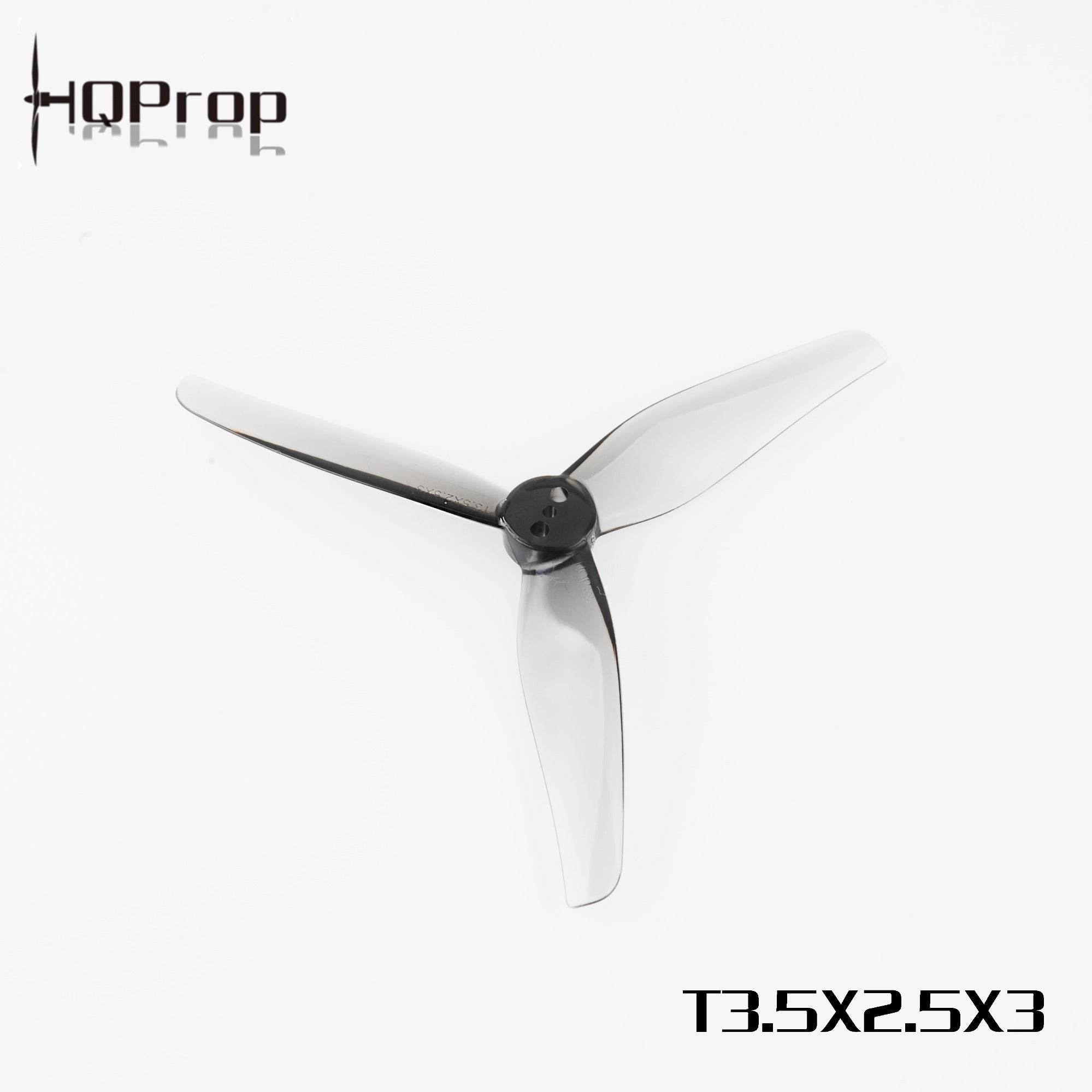 HQProp T3.5X2.5X3 Grey(2CW+2CCW)-Poly Carbonate - Rising Sun FPV